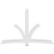 Ekena Millwork Davenport Architectural Grade PVC Gable Bracket, 108"W x 72"H x 6"D x 6"F, 16/12 Pitch GBP108X72X0606DAV00 - alternate 5